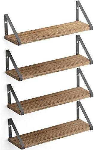 Wallniture Ponza Floating Shelves Wall Mounted Set of 4
