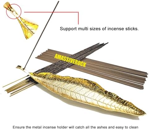 Leaf Shaped Incense Holder for Sticks and Cones