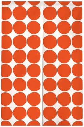 Chickwin Japanese Door Curtain Polka Dots Noren Panel Orange