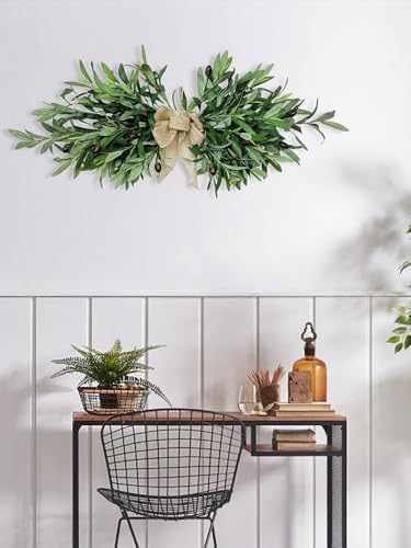 Faux Olive Swag Wreath 24 Inch Green Home Decor
