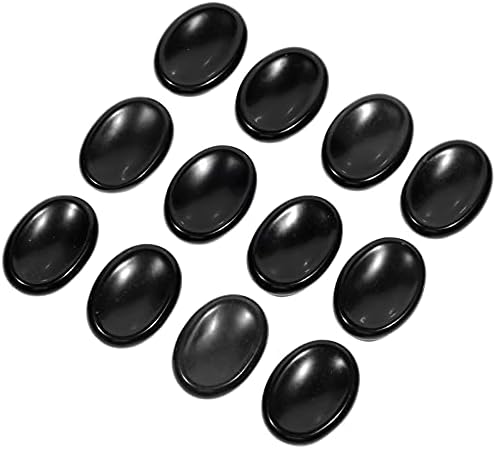 TUMBEELLUWA 4 Crystal Thumb Worry Stones Set