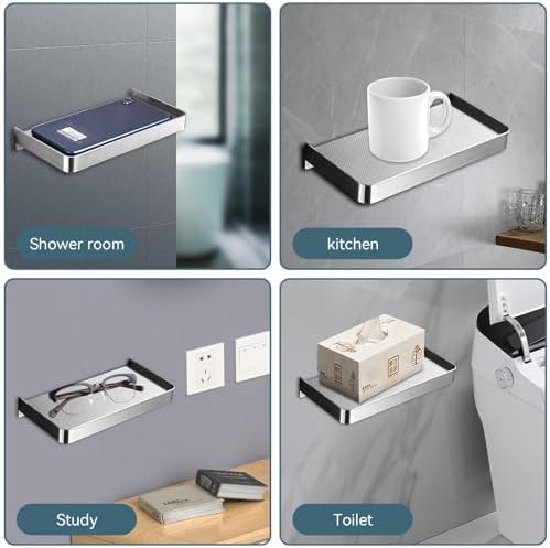 Stainless Steel Bathroom Phone Shelf Wall Mount 73x35in
