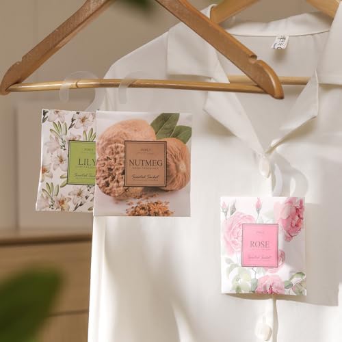 12 Vanilla Scented Sachets for Drawer and Closet