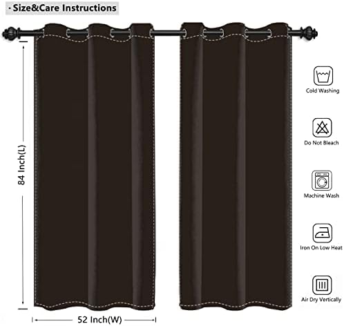 Umpoo Japanese Ukiyoe Blackout Curtains Set of 2 Panels 52x84 Inch