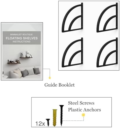 Deep Floating Wall Shelves - Invisible Mount - White