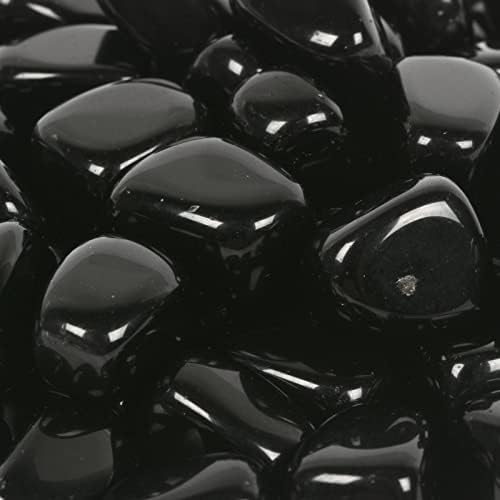 Justinstones 100 Grams Black Obsidian Tumbled Stones Collection