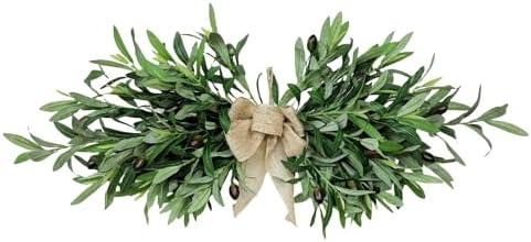 Faux Olive Swag Wreath 24 Inch Green Home Decor