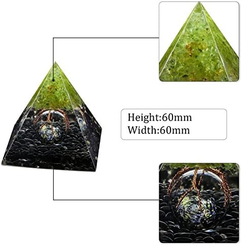 Rockcloud Tree of Life Orgone Pyramid Crystal Decor