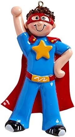 Personalized Superhero Tree Ornament for Kids 2025