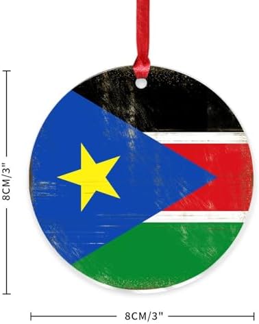 3 Inch Clear Acrylic Christmas Ornaments 2023 Flag Heroes Series