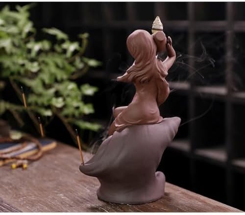 Purple Sand Incense Holder with Backflow Design