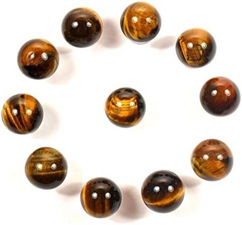 21mm Golden Yellow Tiger Eye Sphere Natural Decor Stone