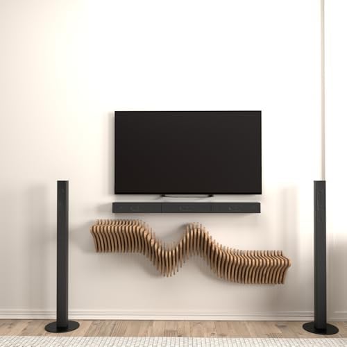 Batamex 40 Inch Wavy Floating Shelf TV Unit
