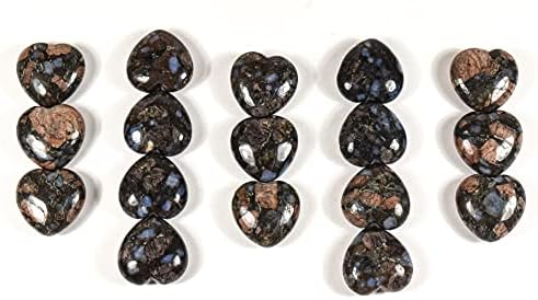 HQRP Crystal Heart Stone Collection