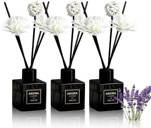 Pierides Reed Diffuser Set of 3 Lavender Scented