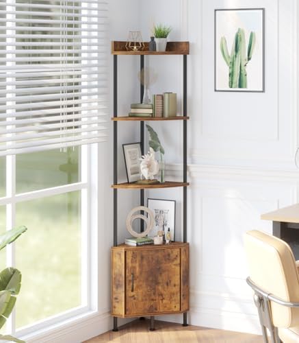 VonDream 5-Tier Corner Cabinet for Small Spaces