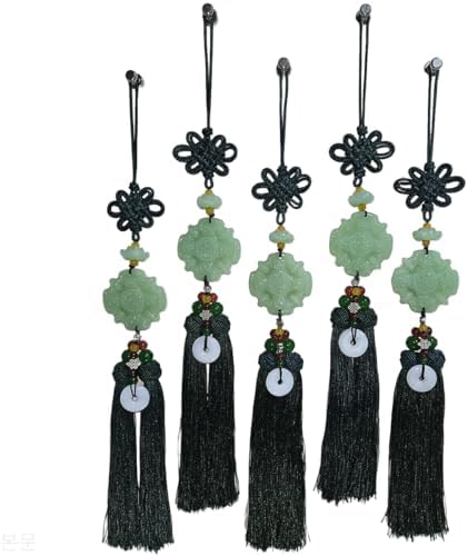 Traditional Korean Pendant Norigae Jade Tassel Ornament