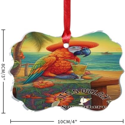 3 Inch Acrylic Christmas Ornaments 2024 Unique Decorative Baubles 1