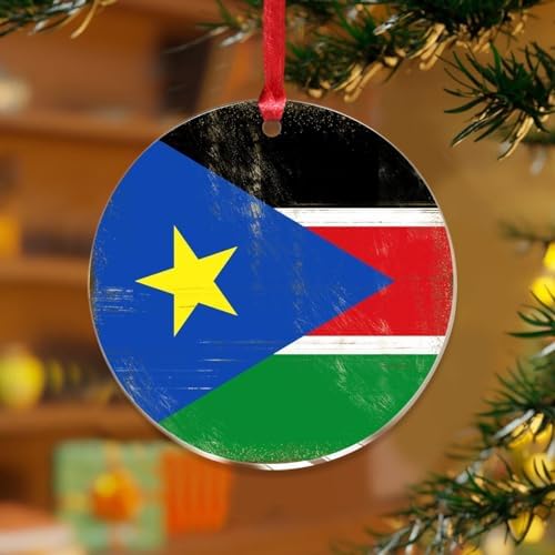3 Inch Clear Acrylic Christmas Ornaments 2023 Flag Heroes Series