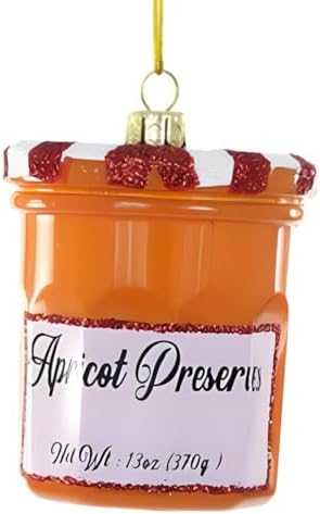Cody Foster Co Apricot Preserves Jar Ornament 3 Inches