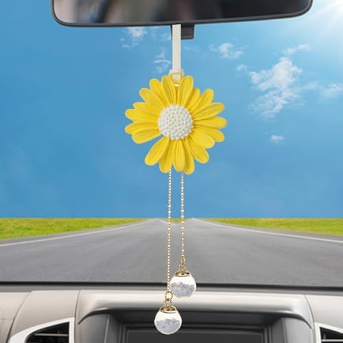 Chrysanthemum Car Decor - Rear View Mirror Accessory