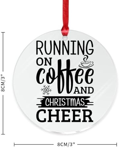 3 Inch Clear Acrylic Christmas Ornaments 2023