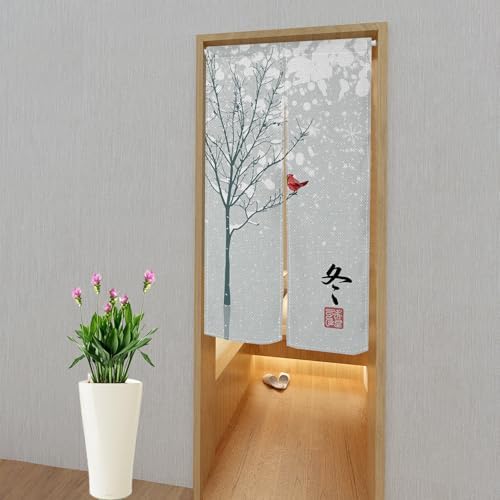 Leowefowa Japanese Noren Door Curtain 335x709