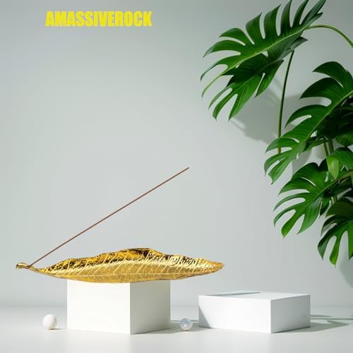 Leaf Shaped Incense Holder for Sticks and Cones