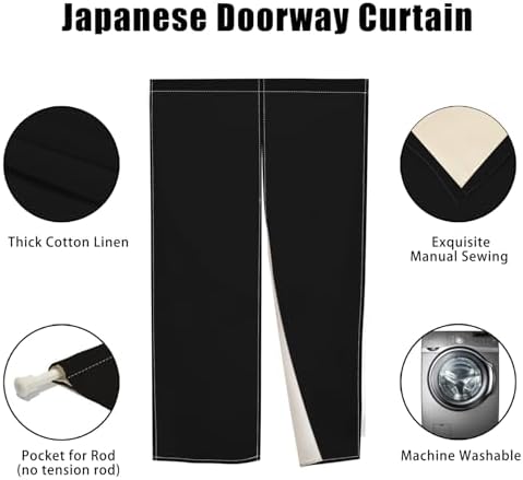Long Japanese Noren Door Curtain Privacy Divider