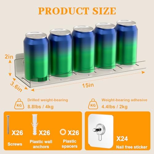8 Pack Floating Shelves Clear Acrylic Wall Mount Storage Rack