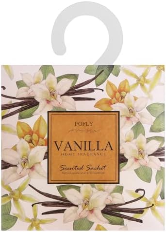 12 Vanilla Scented Sachets for Drawer and Closet