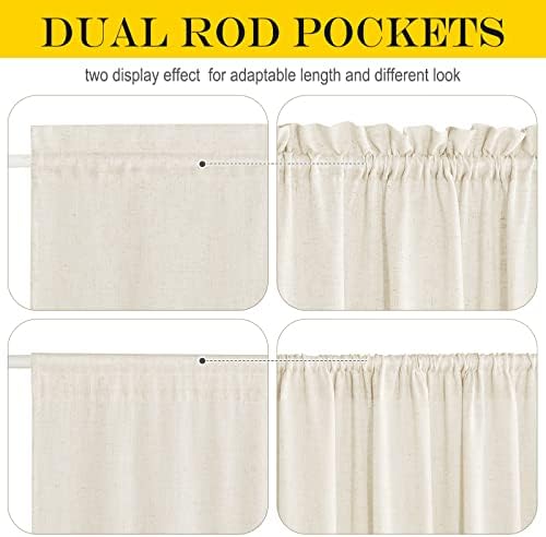 NICETOWN Natural Door Curtain for French Doors