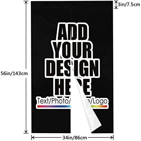 NALAHOME Custom Door Curtain Panels with Text or Photo