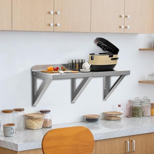 DUDSOEHO Stainless Steel Floating Shelf 12x24 Inches