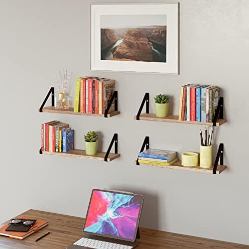 Wallniture Ponza Floating Shelves Wall Mounted Set of 4