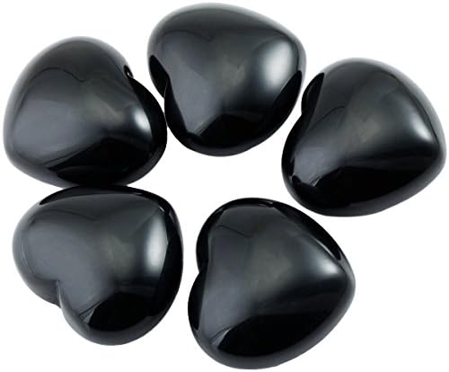SUNYIK Polished Love Heart Soap Palm Stone Set with Gift Box