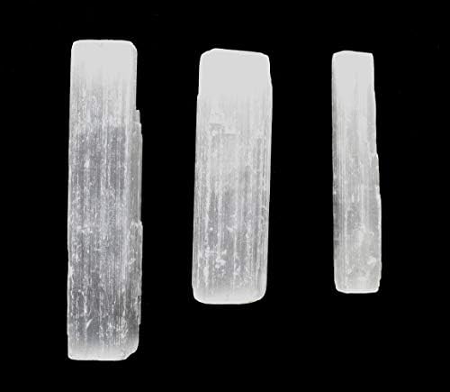 HQRP 3 Inch Natural White Selenite Sticks - 10PCS Morocco