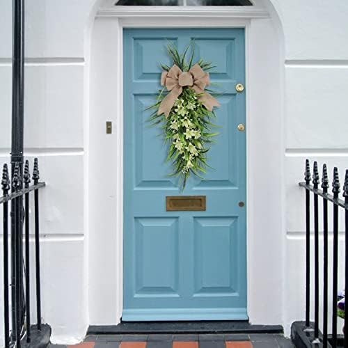 Lily Teardrop Wreath for Front Door 236 Inch