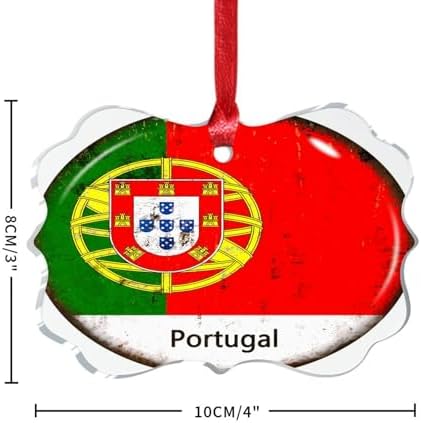 3 Inch Acrylic Christmas Ornaments 2024 Portugal Decorative Baubles