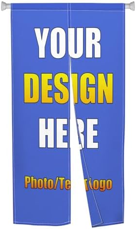 Leowefowa Custom Double Sided Noren Curtain for Doorway Partition