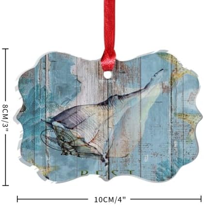 3 Inch Acrylic Christmas Ornaments Nautical Theme