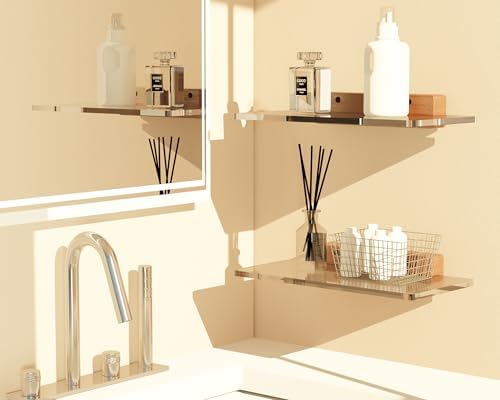 Solid Wood Acrylic Floating Shelves for Home Decor