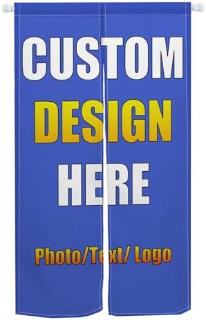 Custom Japanese Noren Curtain with Personalized Design