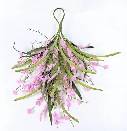 Koautios Front Door Teardrop Wreath Wall Hanging Decor