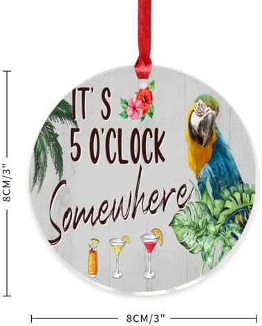 3 Inch Acrylic Christmas Ornaments 2024 Hanging Decor Baubles