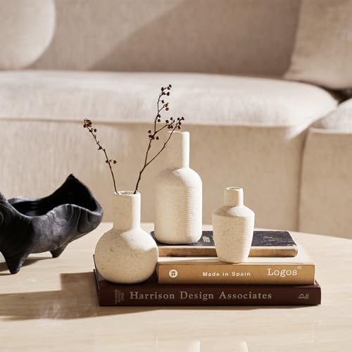 DN DECONATION Ceramic Vase Set of 3 Home Decor