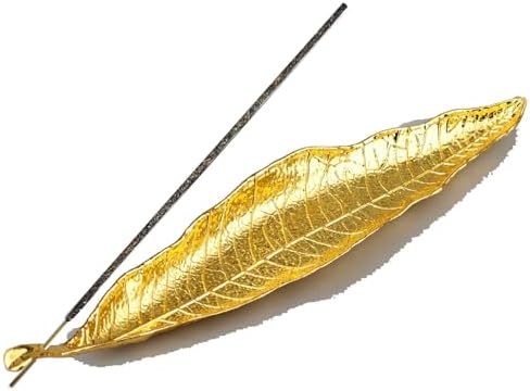 Leaf Shaped Incense Holder for Sticks and Cones