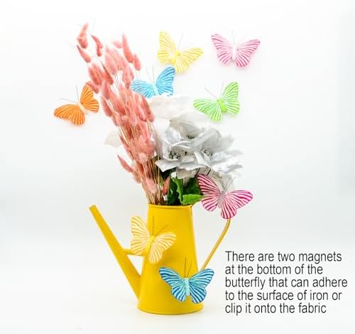 12PCS Zebra Butterfly Magnets Decoration Kit 4 Inch