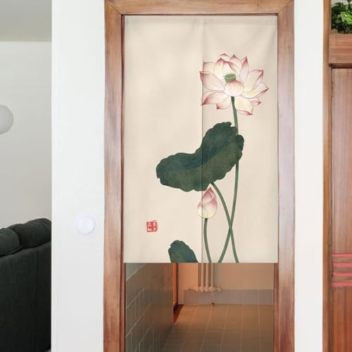 Chickwin Japanese Door Curtain Flower Print Noren Panel