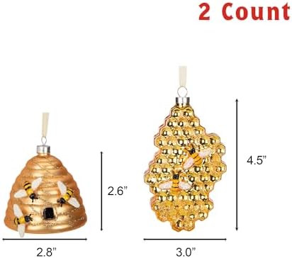 Every Day is Christmas Glass Blown Ornaments Set of 2